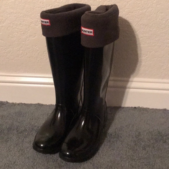 Hunter Shoes - HUNTER NAVY RAIN BOOTS